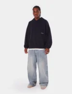 Sudadera Con Capucha Negra Amplia Coolway (1)