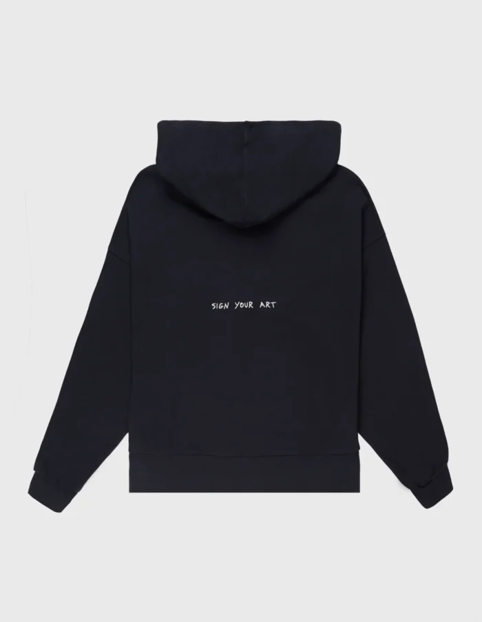 Sudadera Con Capucha Negra Amplia Coolway (2)
