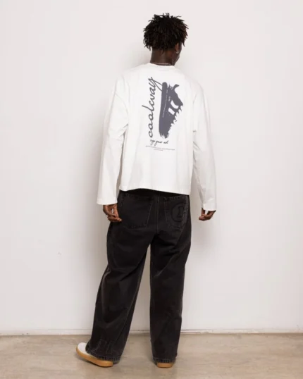 Coolway Frame Camiseta de manga larga blanca