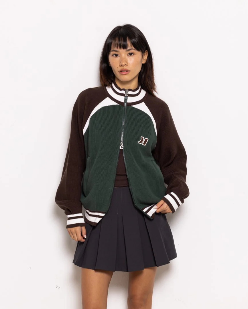 Cremallera de punto verde albahaca Coolway Cremallera de punto verde albahaca Coolway