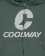Sudadera con capucha y cremallera Coolway Break Green (4)