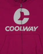 Sudadera con capucha y cremallera Coolway Break Wine (5)