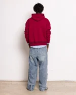 Sudadera con capucha y cremallera Coolway Break Wine (7)